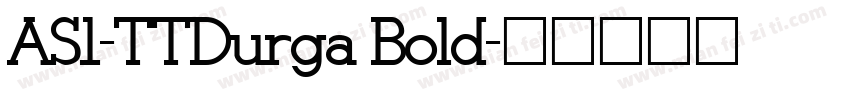 AS1-TTDurga Bold字体转换